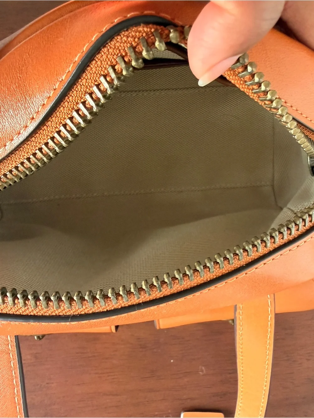 Coach Twin Turnlock 20 Satchel in Toffee with Brass Hardware - NWOT